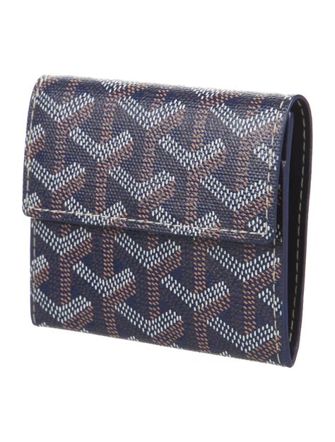 goyard mens wallet white